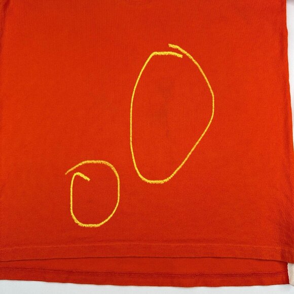 Polo Ralph Lauren Orange Blue Polo 1/4 Button Collared Patch Sweatshirt S/C39.25 - Picture 7 of 11